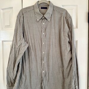 Ralph Lauren Purple Label grey and White Checkered Shirt